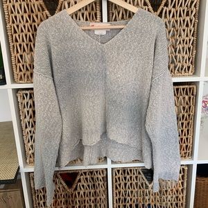Light Gray Linen Sweater